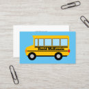 Search for school bus driver business cards Yellow