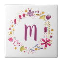 Search for flower monogram tiles Floral