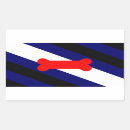 Search for playing rectangle stickers Dog