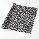 Search for skulls wrapping paper Illustration