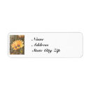 Search for daisy flowers return address labels Yellow