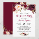 Search for red rose retirement party invitations Floral
