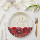 Search for 40th anniversary plates Gold