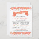 Search for coral bridal shower invitations Contemporary