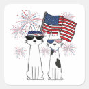 Search for cat fourth of july stickers Patriotic
