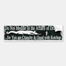 Search for meddle bumper stickers Crunchy
