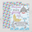 Search for shark or mermaid invitations Summer