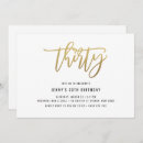 Recherche de foil 30ans anniversaire invitations Trente