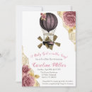 Search for hot air balloon invitations Gold