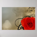 Search for rose swirl posters Red