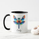 Search for dragonfly lovers mugs Rainbow