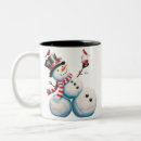 Search for funny snowman mugs Santa