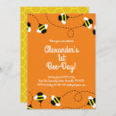 Recherche de first bee day invitations Moderne