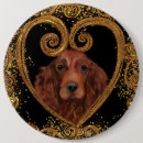 Search for setters buttons Irish red setter