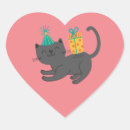 Search for heart shaped cat stickers Pink