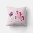 Search for pink butterfly pillows Unicorn