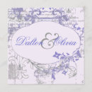 Search for lavendar wedding invitations Vintage