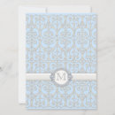 Search for ice blue wedding invitations White