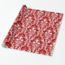 Search for red damask wrapping paper Chic