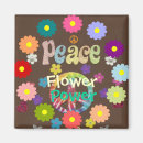 Search for retro peace magnets Flower power