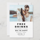 Recherche de free drinks save the dates Noir et blanc