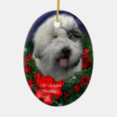 Search for old english sheepdog ornaments Sheepie