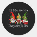Search for everything is fine stickers Xmas