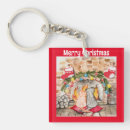 Search for decorated christmas tree square keychains Winter