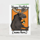 Search for funny moose birthday cards Cartoon