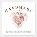 Search for artisan stickers Handmade with love