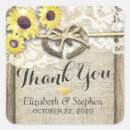 Search for sunflower on burlap stickers Newly weds
