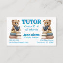 Search for reading tutor business cards School