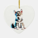 Search for siberian husky ornaments Canine