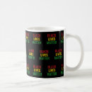 Search for red black yellow mugs Black history month
