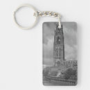 Search for entertainment rectangular keychains Black and white