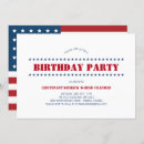 Search for patriotic birthday invitations Stars and stripes