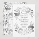Search for elegant silver engagement party invitations Grey