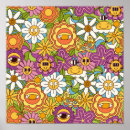 Search for retro 60s psychedelic posters Floral
