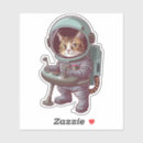Recherche de chat cosmique autocollants Astronaute