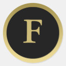 Search for initial f stickers Black