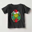 Search for holiday baby shirts Christmas wreath