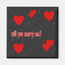 Search for engaged square magnets Red