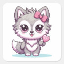 Recherche de wolf stickers Mignon