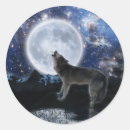 Search for wolf howling moon stickers Wildlife