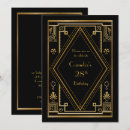 Search for great gatsby birthday invitations Geometric