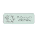 Search for wreath return address labels Elegant