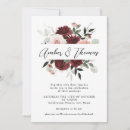 Search for burgundy floral wedding invitations Blush