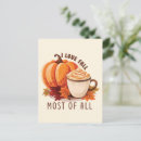 Recherche de lattes cartes postales Latte d'épice citrouille