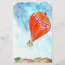 Search for travel stationery paper Hot air balloon