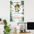 Search for dinosaur posters Baby shower